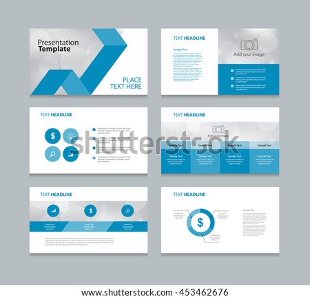 page layout design template presentation brochure stock vector