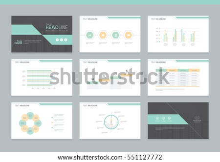page layout design template presentation brochure stock vector