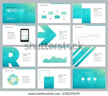 page layout design template presentation brochure stock vector