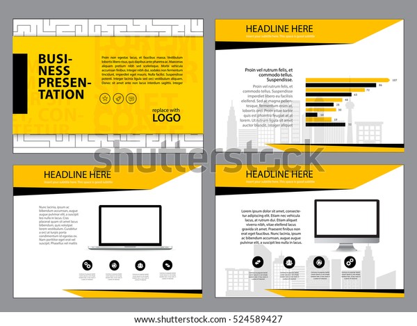 Seitenlayout Design Vorlage Fur Prasentation Und Broschure Stock Vektorgrafik Lizenzfrei