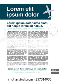 Page layout newsletter for use with business or nonprofit