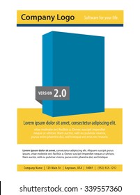 Page layout newsletter for use with business or nonprofit