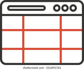 Page layout Vector icon which is suitable for commercial work and easily modify or edit it

