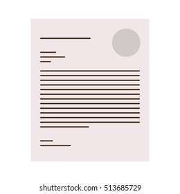 page with a letter icon