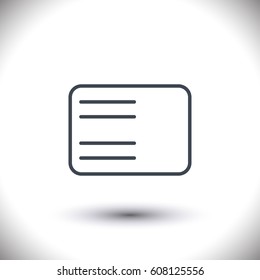 Page line vector icon