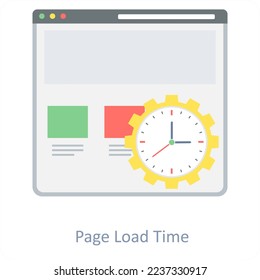 Page Load Time icon concept