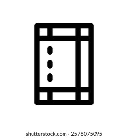 Page margins. Editable stroke vector icon.