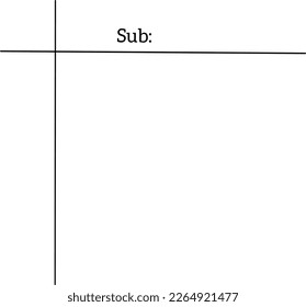 A page with margin.singal paper 