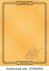 Page menu in the restaurant. Vector illustration.