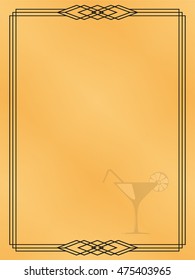 Page menu in the restaurant. Vector illustration.