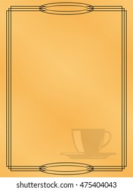Page menu in the restaurant. Vector illustration.