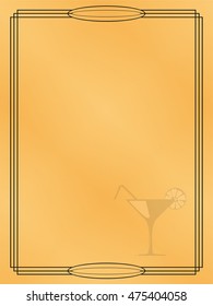 Page menu in the restaurant. Vector illustration.
