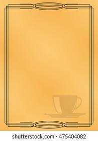 Page menu in the restaurant. Vector illustration.