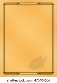 Page menu in the restaurant. Vector illustration.