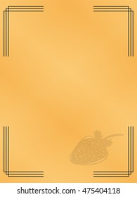 Page menu in the restaurant. Vector illustration.