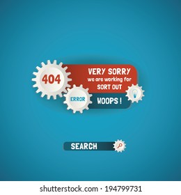 Seite nicht gefunden, 404 Fehlerhintergrund Design-Seite.