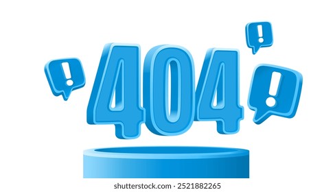 Page not found, 404 error code. Vector illustration