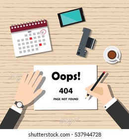 Page not found, 404 error.