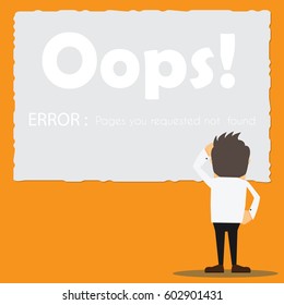 Page not found, 404 error