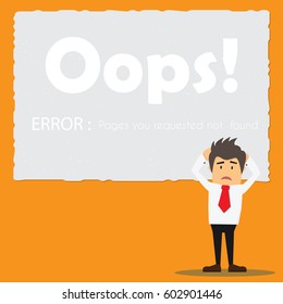 Page not found, 404 error