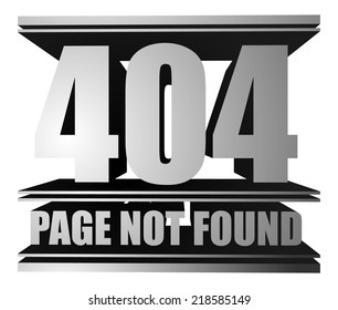 Page not found, 404 vector