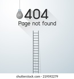 Page not found Error 404. power outage concept