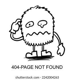 Page Not Found Error 404 System updates, uploading, computing, operation, installation programs. system maintenance. vector illustration.
