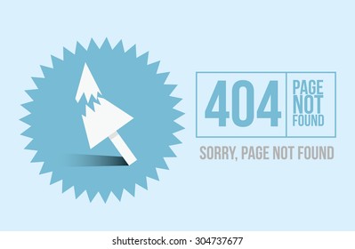 Page not found Error 404 design for website or blog 