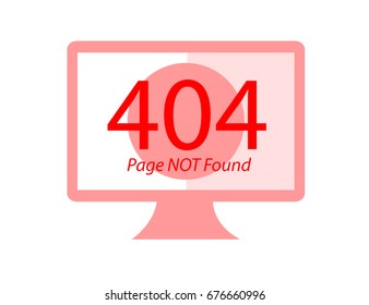 Page Not Found Error 404 Flat vector illustration