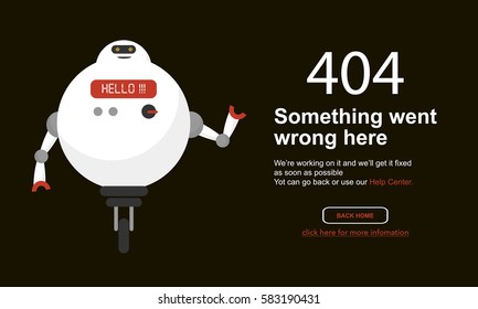 Page Not Found Error 404.Vector template