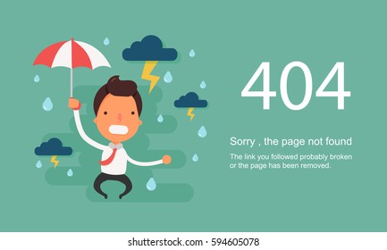 Page Not Found Error 404.Vector template