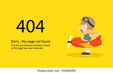 Page Not Found Error 404.Vector template