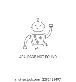 Page Not Found Error Icon Vector Design.