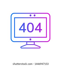 Page not found error vector icon