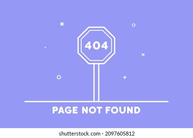 Page Not Found Icon. Error 404. Onnection Problems. Vector On Isolated Background. EPS 10.