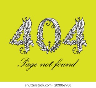 Page not found. Vector illustration