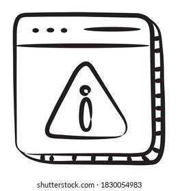 Page not found vector style, linear icon 