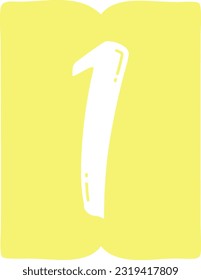 Page Number 1 Count Digit Numeric Numbering Ranking Numerical Numbers Text