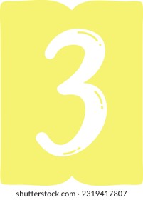 Page Number 3 Count Digit Numeric Numbering Ranking Numerical Numbers Text