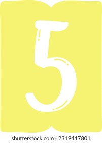 Page Number 5 Count Digit Numeric Numbering Ranking Numerical Numbers Text