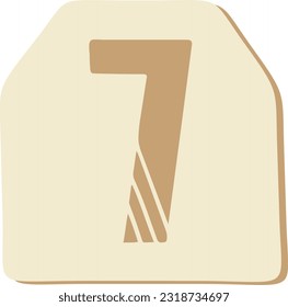 Page Number 7 Count Digit Numeric Numbering Ranking Numerical Numbers Text