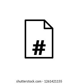 page number icon. Can be used for web, logo, mobile app, UI, UX