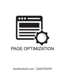 page optimization icon , business icon