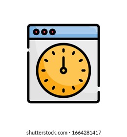 Page Optimization Vector illustration. Design Development outline filled icon. EPS 10 File