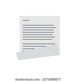 Page paper document symbol sign icon illustration vector emoji curl curled