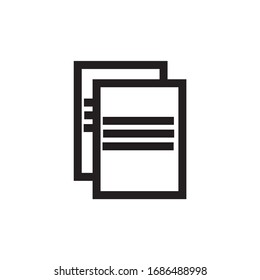 page, paper icon vector illustration