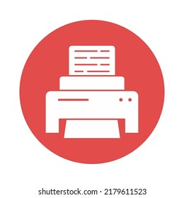  Page printer Vector icon which is suitable for commercial work and easily modify or edit it
