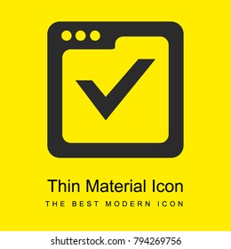 Page quality bright yellow material minimal icon or logo design