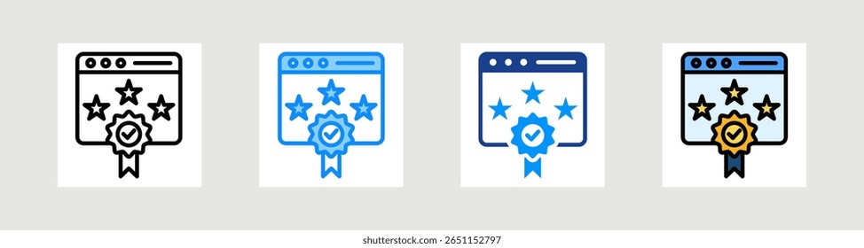Page Quality Icon Collection Set Multiple Style