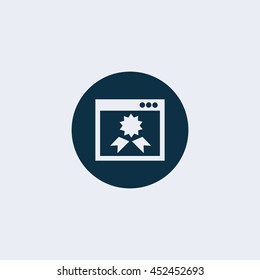 Page quality icon, ribbon icon